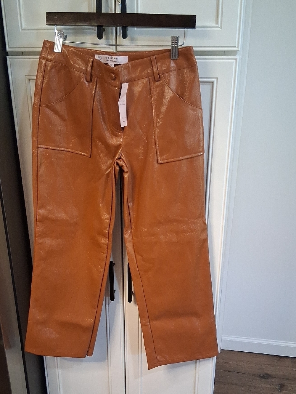 Miss Selfridge Tan Wide-Leg Faux Pantd